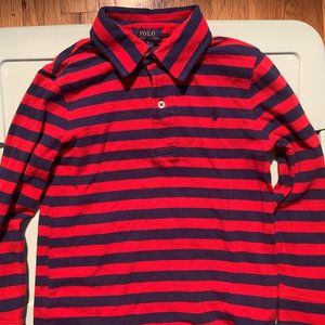 Boys striped Ralph Lauren POLO shirt (Size 7)